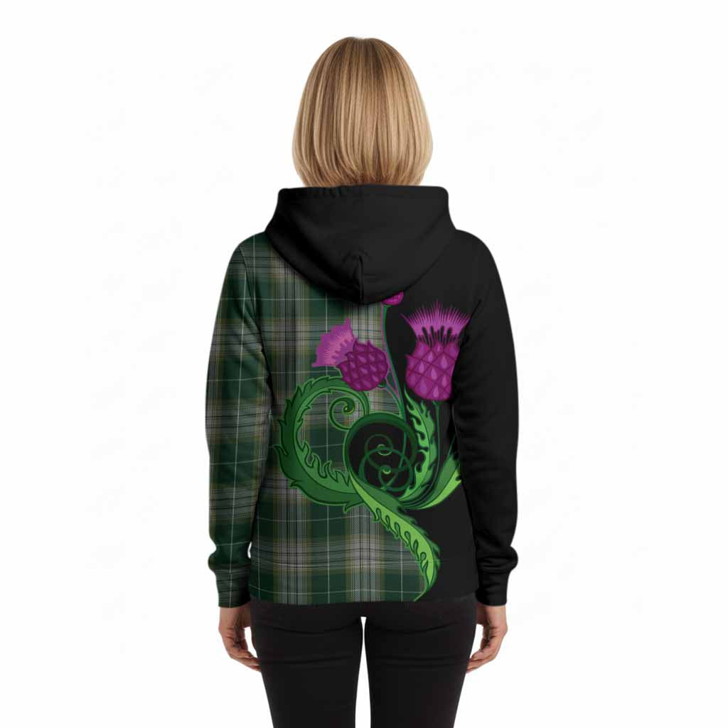 Kelso Tartan Hoodie Traditional Scottish Thistle