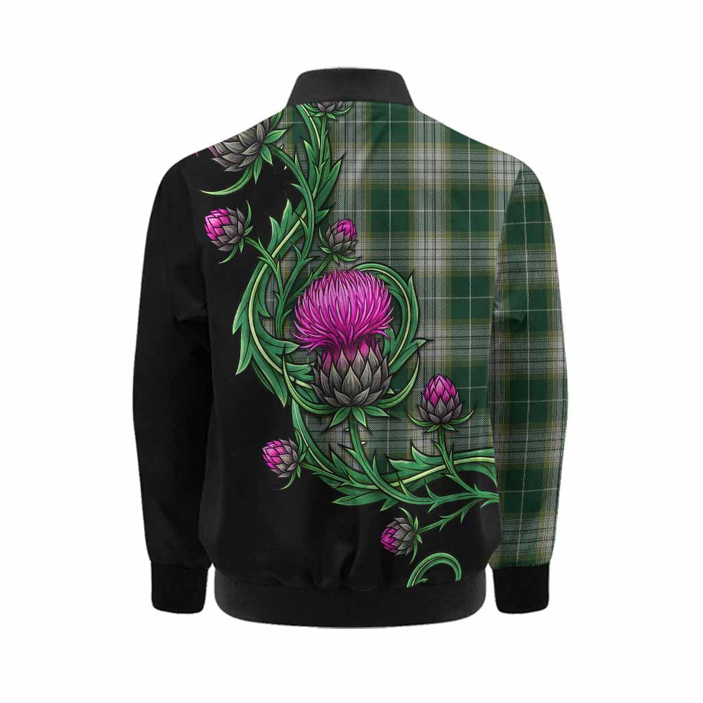 Kelso Tartan Kid Bomber Jacket Resilient Scottish Thistle Kid - Tartan Vibes Clothing