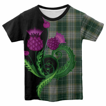 Kelso Tartan Kid T-shirt Traditional Scottish Thistle