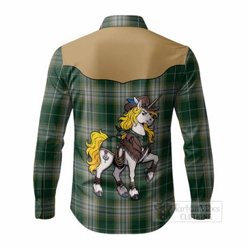 Kelso Tartan Long Sleeve Button Shirts Rodeo Unicorn Retro Style
