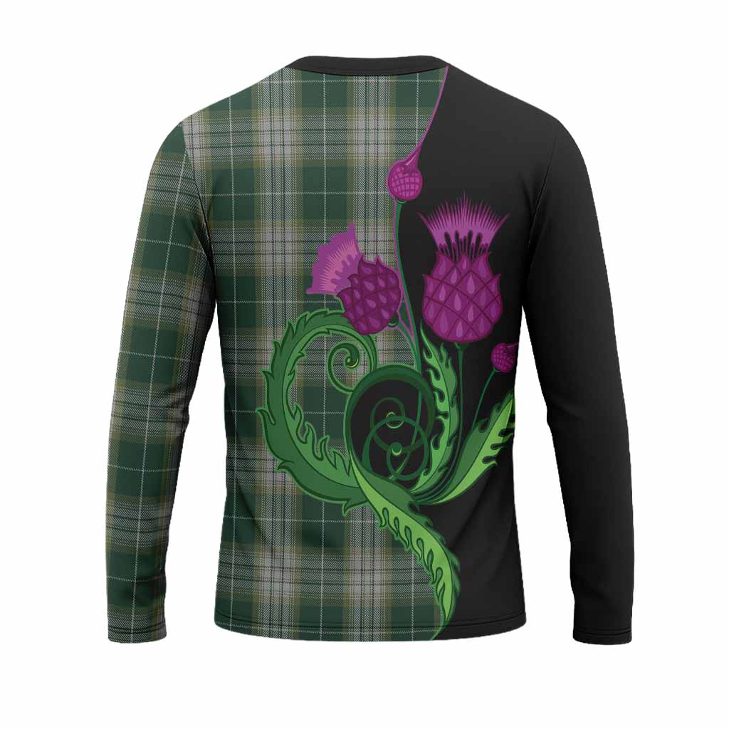 Kelso Tartan Long Sleeve T-Shirt Traditional Scottish Thistle