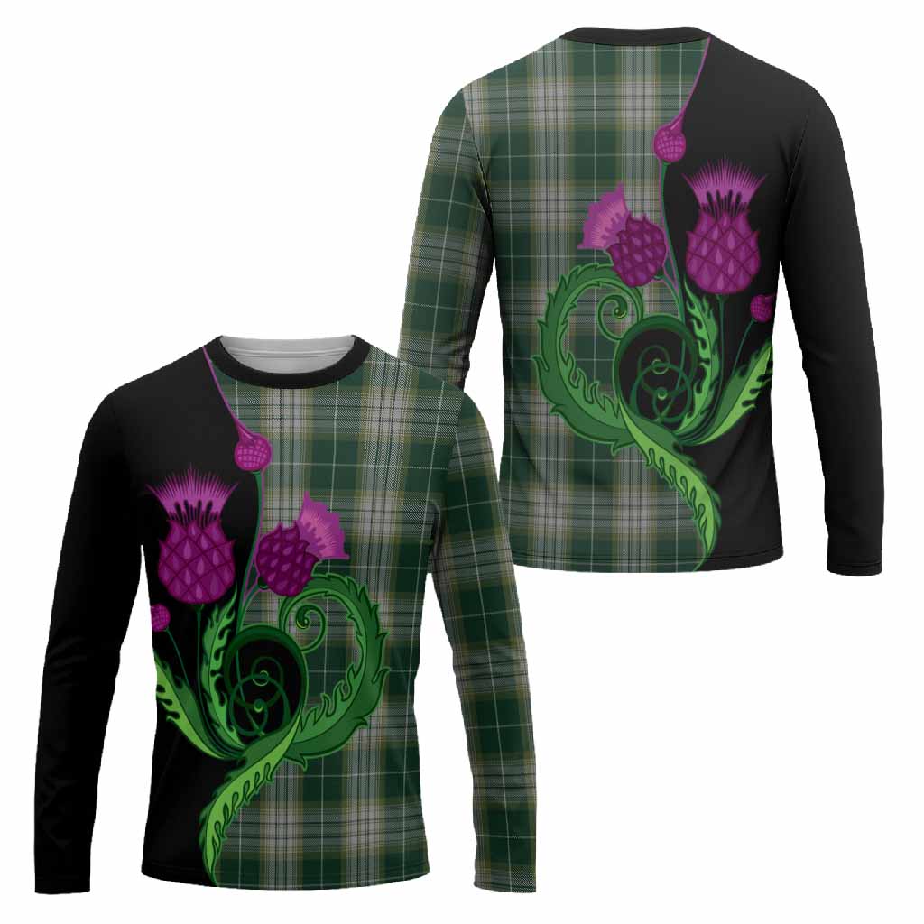 Kelso Tartan Long Sleeve T-Shirt Traditional Scottish Thistle