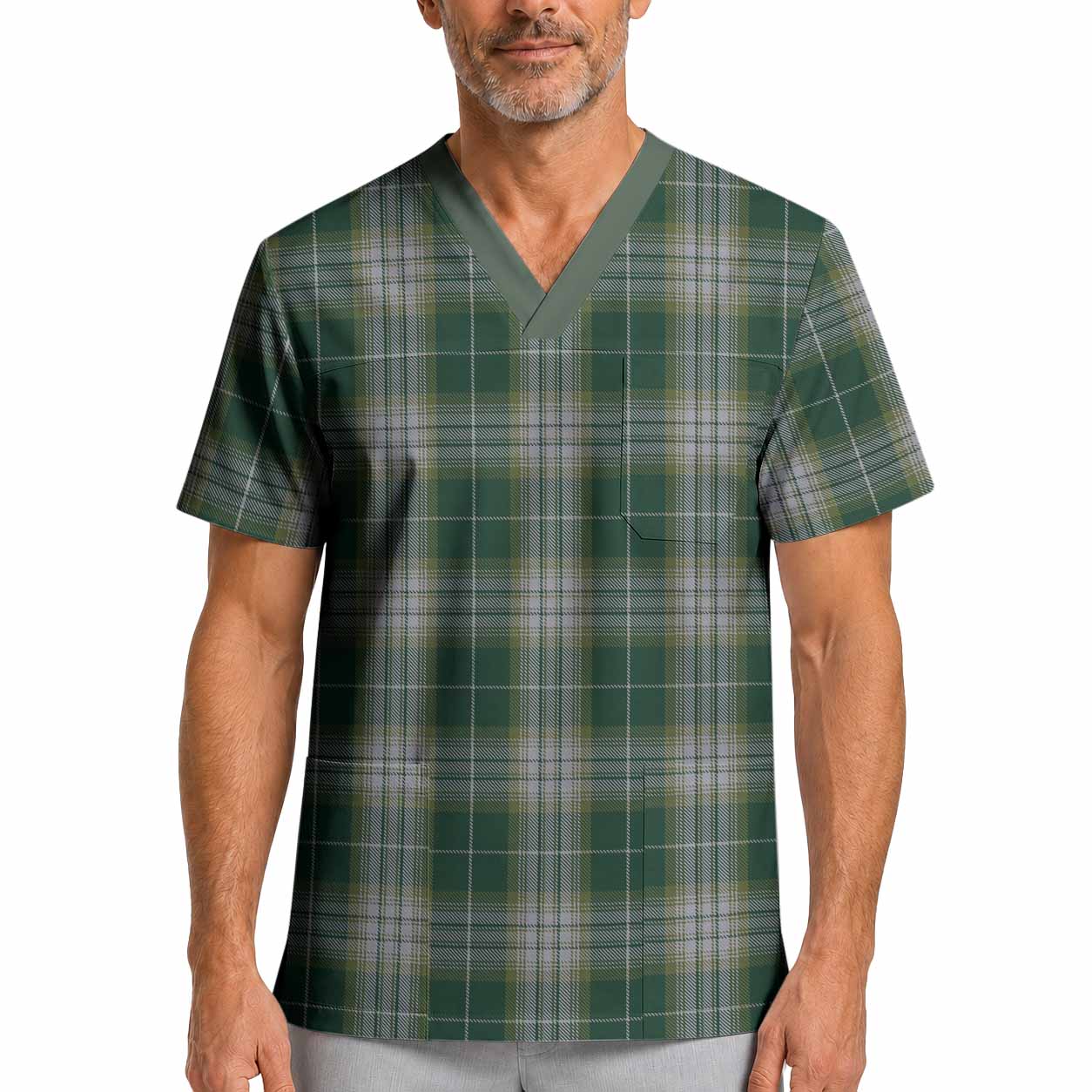 Kelso Tartan Scrub Top XL - Tartan Vibes Clothing
