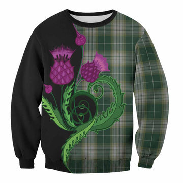 Kelso Tartan Sweatshirt Traditional Scottish Thistle