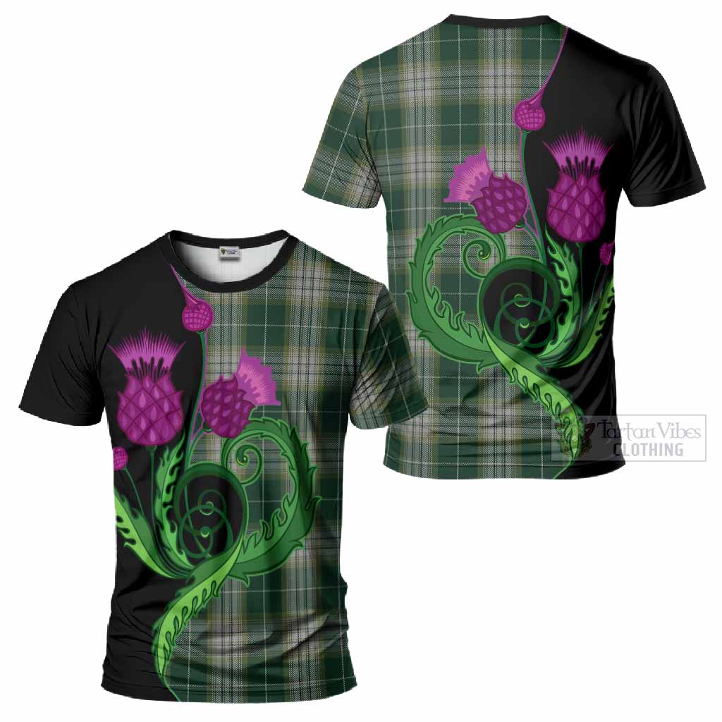 Kelso Tartan T-Shirt Traditional Scottish Thistle