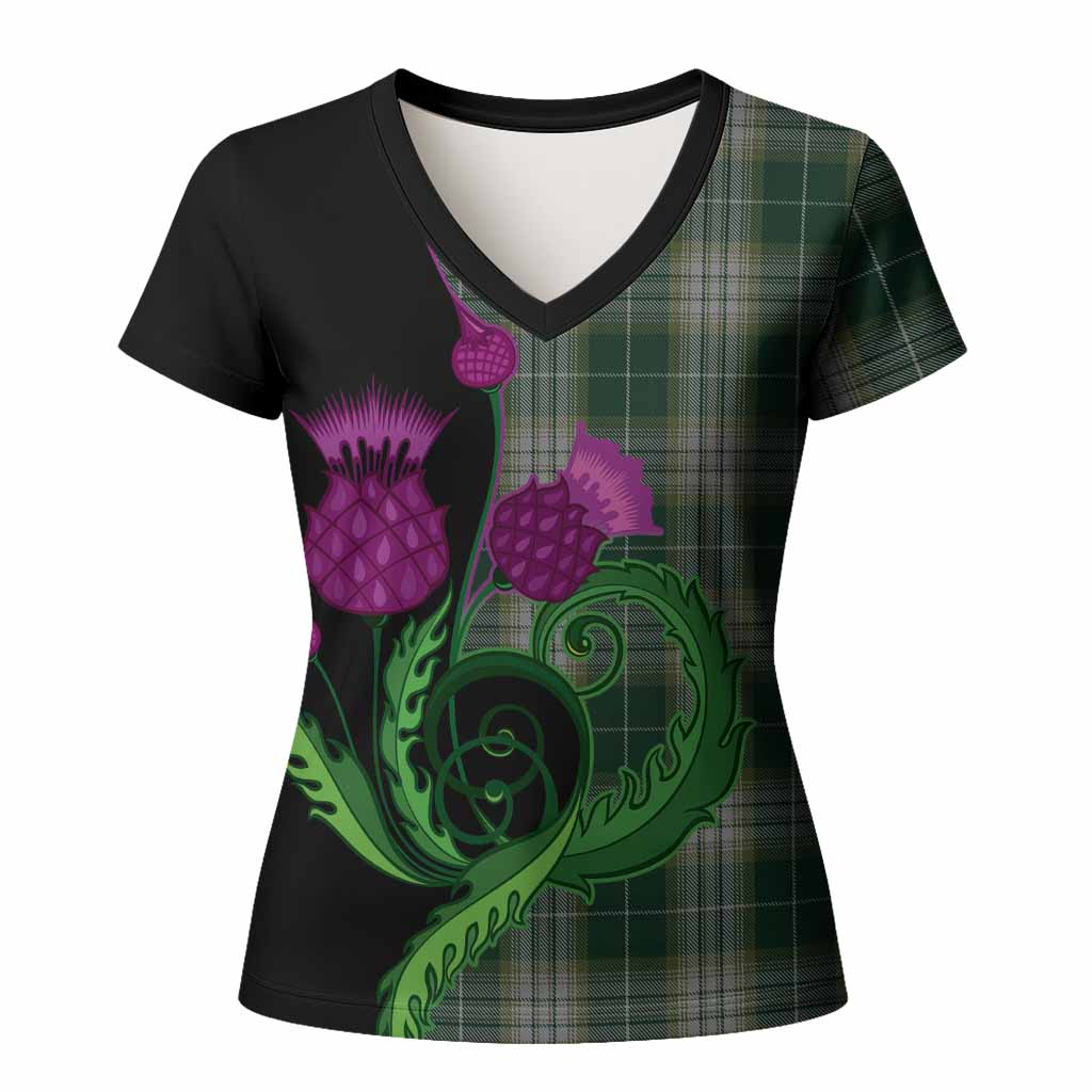 Kelso Tartan Women T shirt Traditional Scottish Thistle