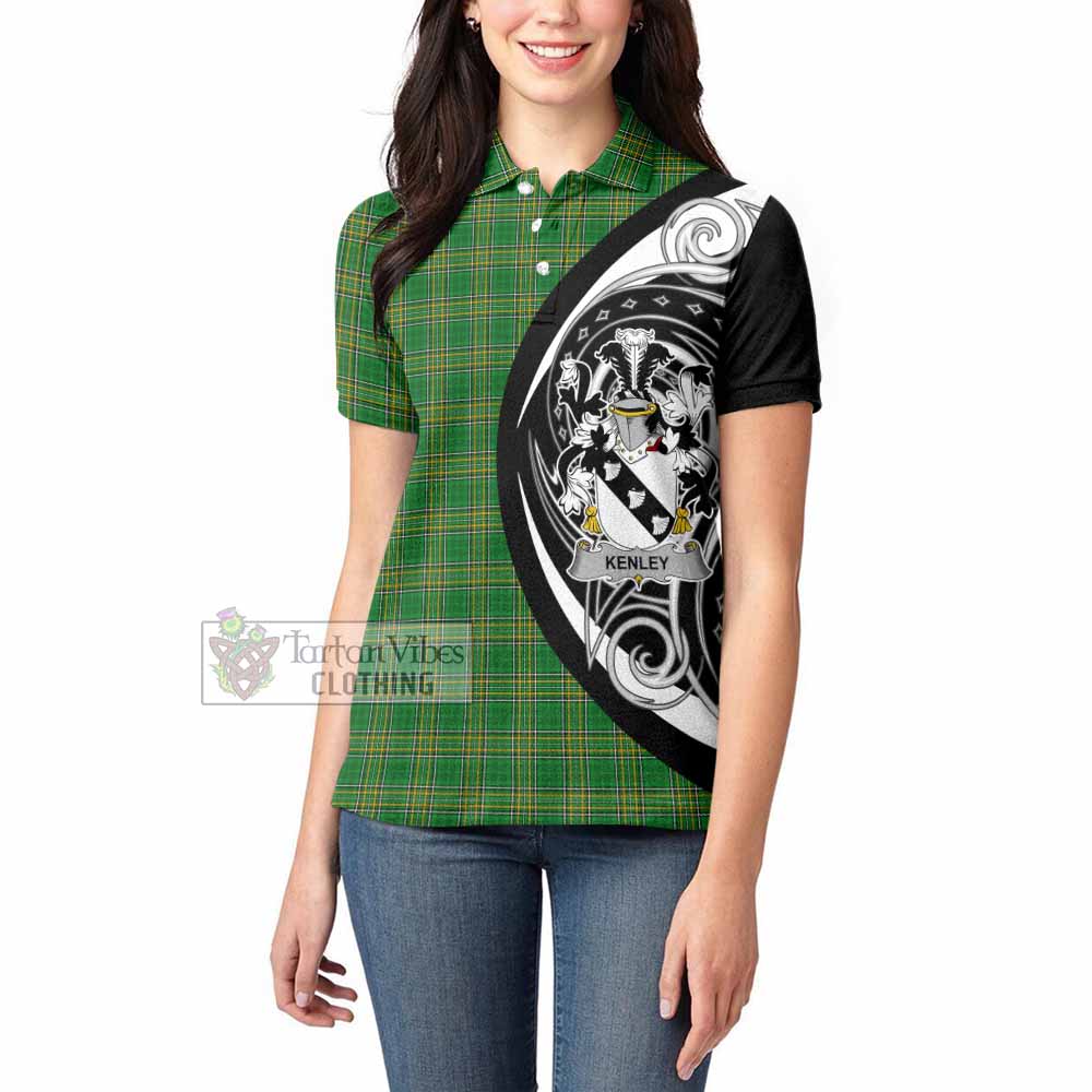 Kenley Irish Clan Women's Polo Shirt Celtic Circle Style - Tartan Vibes Clothing