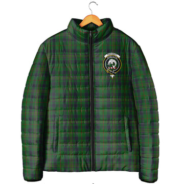 Kennedy Tartan Padded Jacket with Family Crest