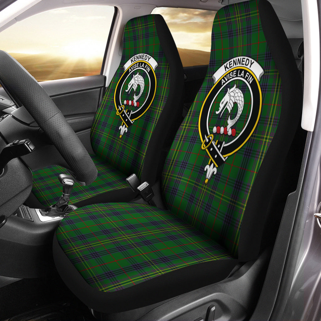 Kennedy Tartan Car Seat Cover with Family Crest One Size - Tartanvibesclothing