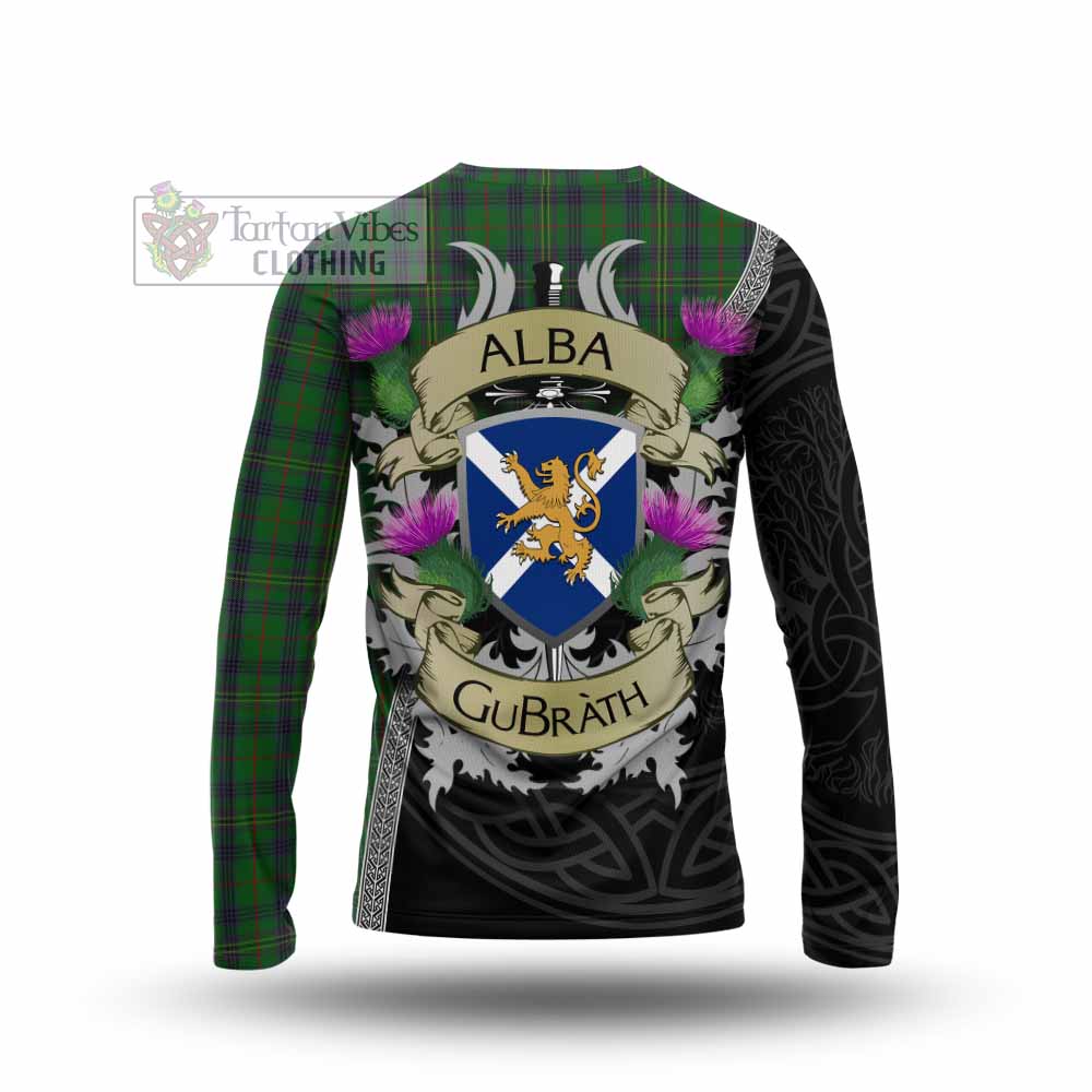 Tartan Vibes Clothing Kennedy Tartan Family Crest Long Sleeve T-Shirt Lion Rampant Royal Thistle Shield Celtic Inspired
