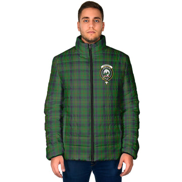 Kennedy Tartan Padded Jacket with Family Crest