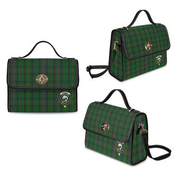Kennedy Tartan Waterproof Canvas Bag with Family Crest