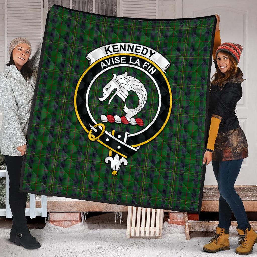 kennedy-tartan-quilt-with-family-crest