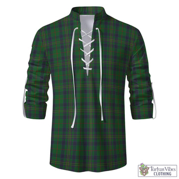 Kennedy Tartan Men's Scottish Traditional Jacobite Ghillie Kilt Shirt