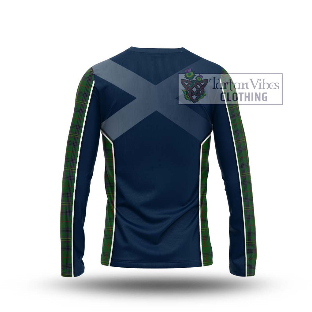 Kennedy Tartan Long Sleeve T-Shirt with Family Crest and Lion Rampant Vibes Sport Style - Tartan Vibes Clothing