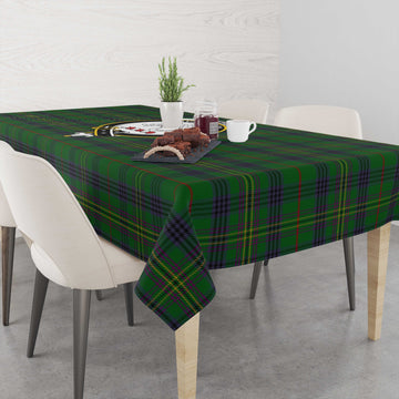 Kennedy Tatan Tablecloth with Family Crest