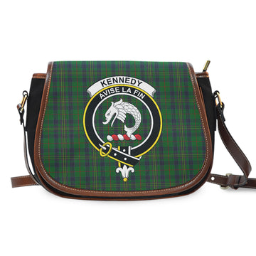 Kennedy Tartan Saddle Bag with Family Crest