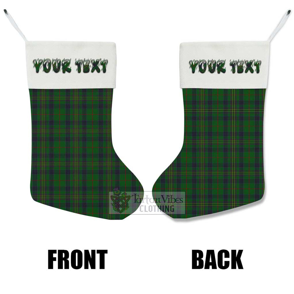 Tartan Vibes Clothing Kennedy Tartan Christmas Stocking with Personalized Text