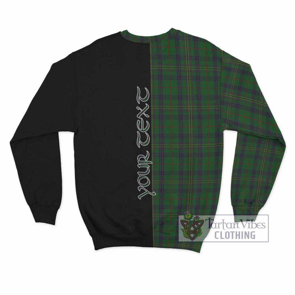 Kennedy Tartan Sweatshirt with Family Crest and Half Of Me Style - Tartanvibesclothing Shop