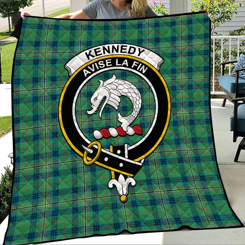 kennedy-ancient-tartan-quilt-with-family-crest