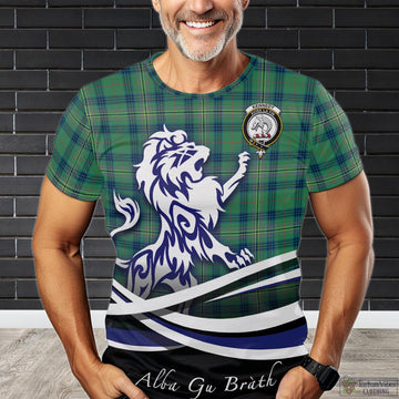 Kennedy Ancient Tartan T-Shirt with Alba Gu Brath Regal Lion Emblem
