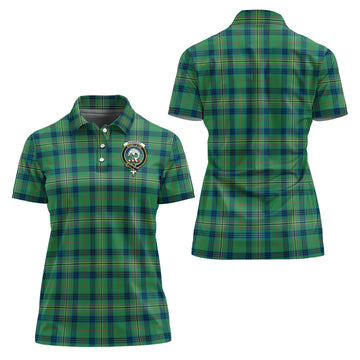 kennedy-ancient-tartan-polo-shirt-with-family-crest-for-women