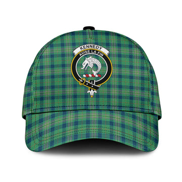 Kennedy Ancient Tartan Classic Cap with Family Crest
