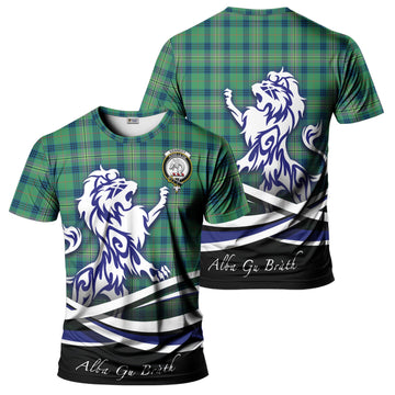 Kennedy Ancient Tartan T-Shirt with Alba Gu Brath Regal Lion Emblem