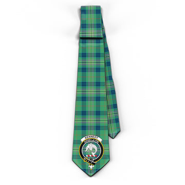 Kennedy Ancient Tartan Classic Necktie with Family Crest