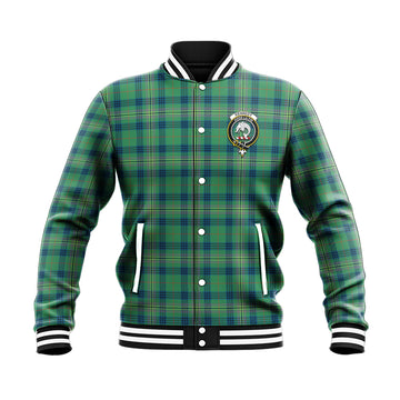 Kennedy Ancient Tartan Baseball Jacket with Family Crest