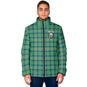 Kennedy Ancient Tartan Padded Jacket with Family Crest