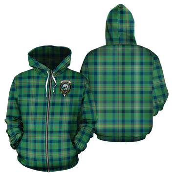 Kennedy Ancient Tartan Hoodie with Family Crest
