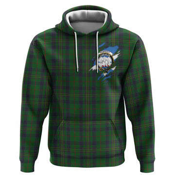 Kennedy Clan Crest In Me Tartan Hoodie Scotland Flag Style