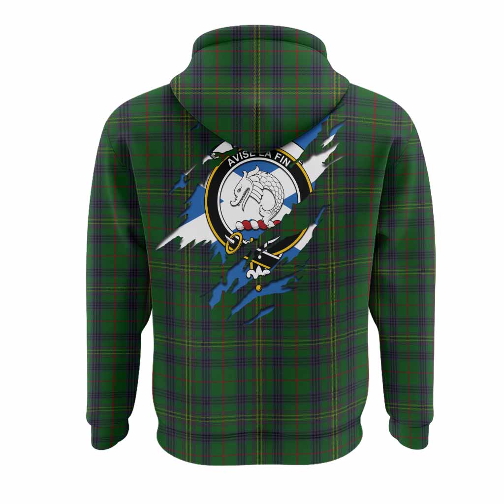 Kennedy Clan Crest In Me Tartan Hoodie Scotland Flag Style
