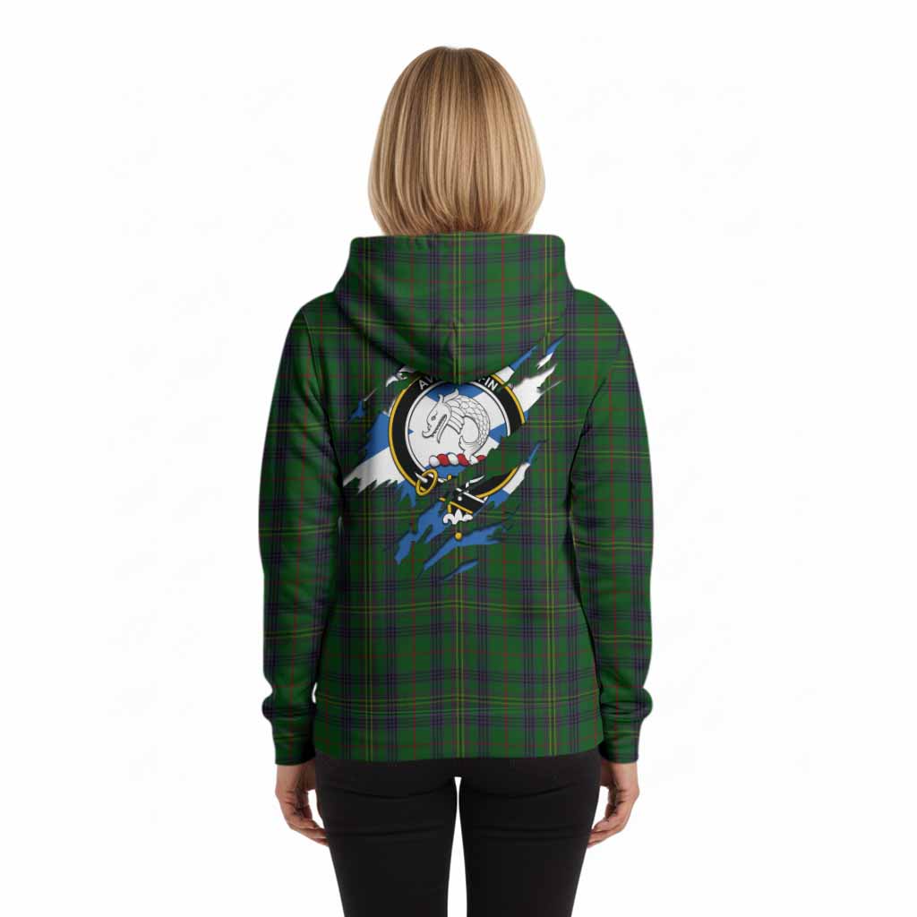 Kennedy Clan Crest In Me Tartan Hoodie Scotland Flag Style