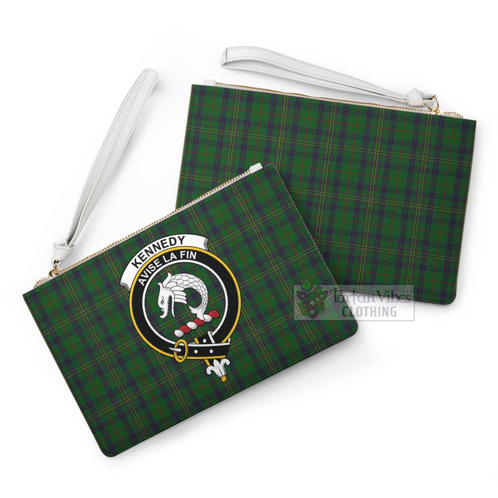 Tartan Vibes Clothing Kennedy Family Crest Tartan Clutch Bag