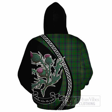 Kennedy Family Crest Tartan Cotton Hoodie Alba Thistle Inspired