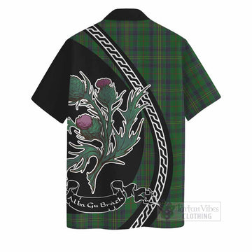 Kennedy Family Crest Tartan Hawaiian Shirt Alba Thistle Inspired - Tartan Vibes Clothing