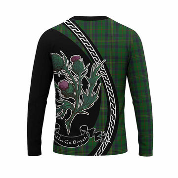Kennedy Family Crest Tartan Long Sleeve T-Shirt Alba Thistle Inspired - Tartan Vibes Clothing