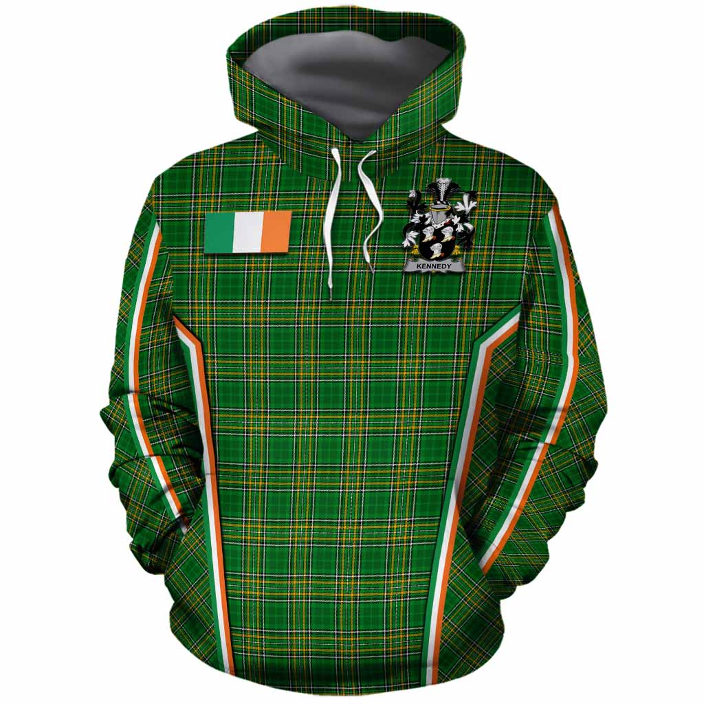 Kennedy Irish Clan Coat of Arm Tartan Cotton Hoodie Flag Style