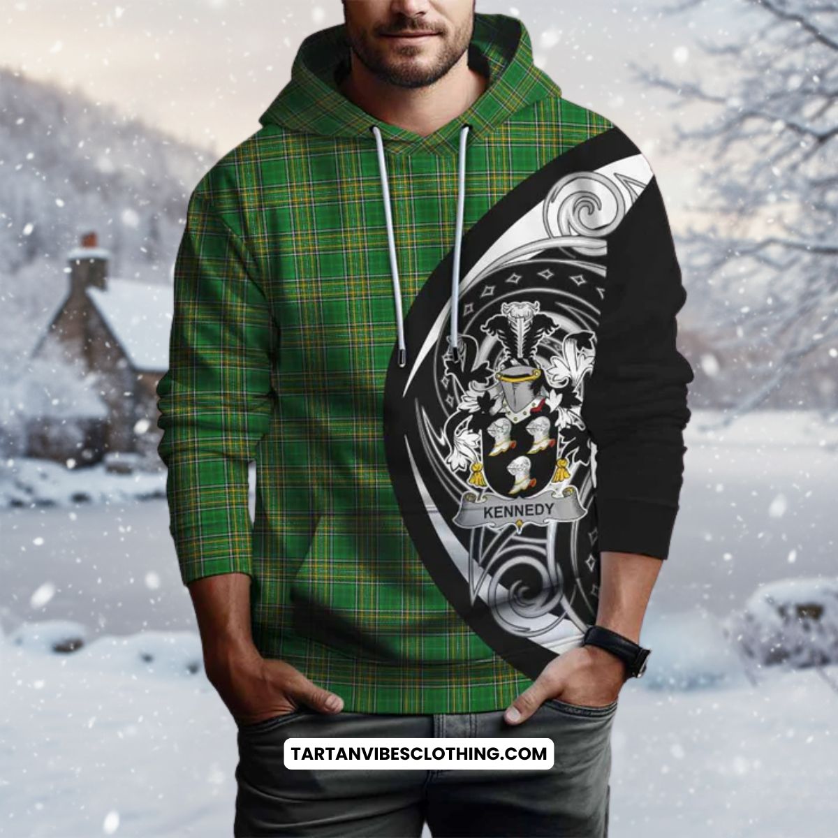 Kennedy Irish Clan Hoodie Celtic Circle Style