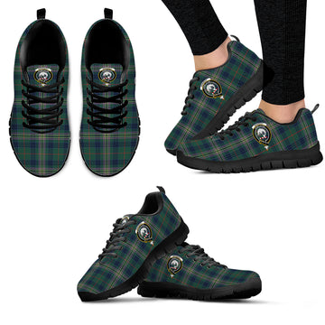 Kennedy Modern Tartan Sneakers with Family Crest