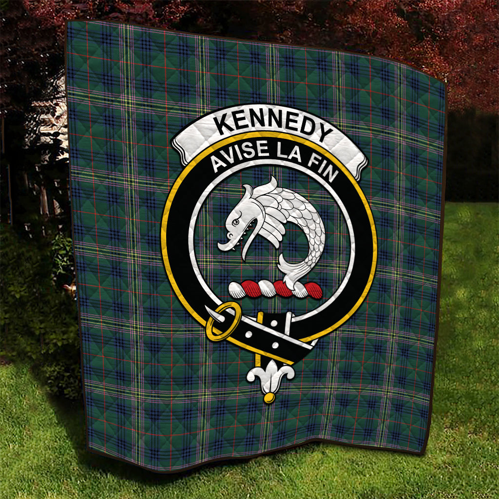 kennedy-modern-tartan-quilt-with-family-crest