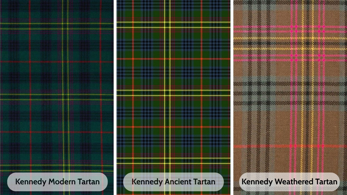 Kennedy Modern vs Ancient Tartan vs Weathered Pattern