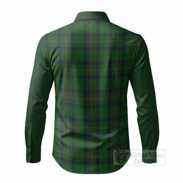 Kennedy Tartan Accent Long Sleeve Button Shirts with Family Crest