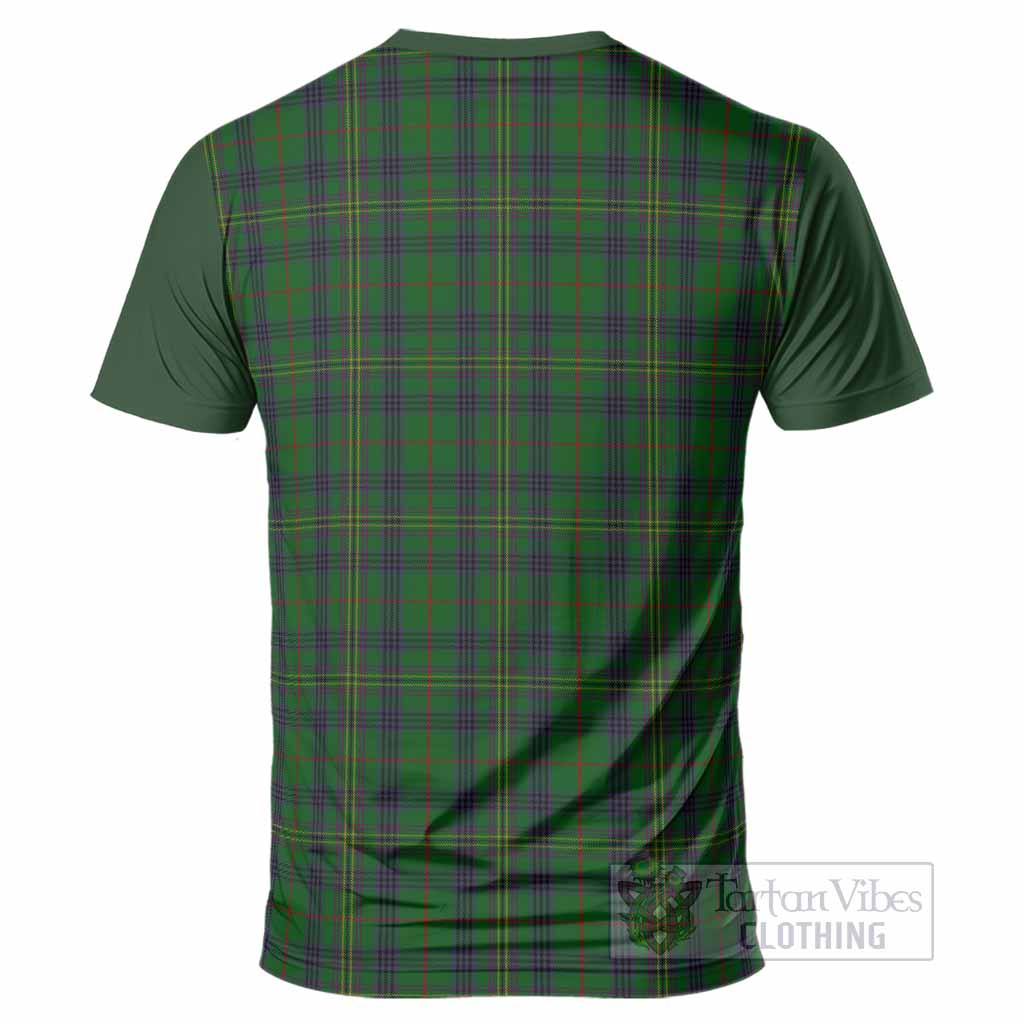Kennedy Tartan Accent T-Shirt with Family Crest