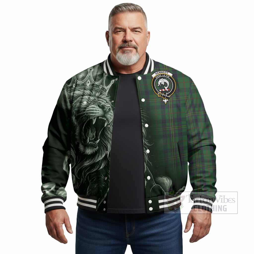 Kennedy Tartan Baseball Jacket Roaring Lion Heritage