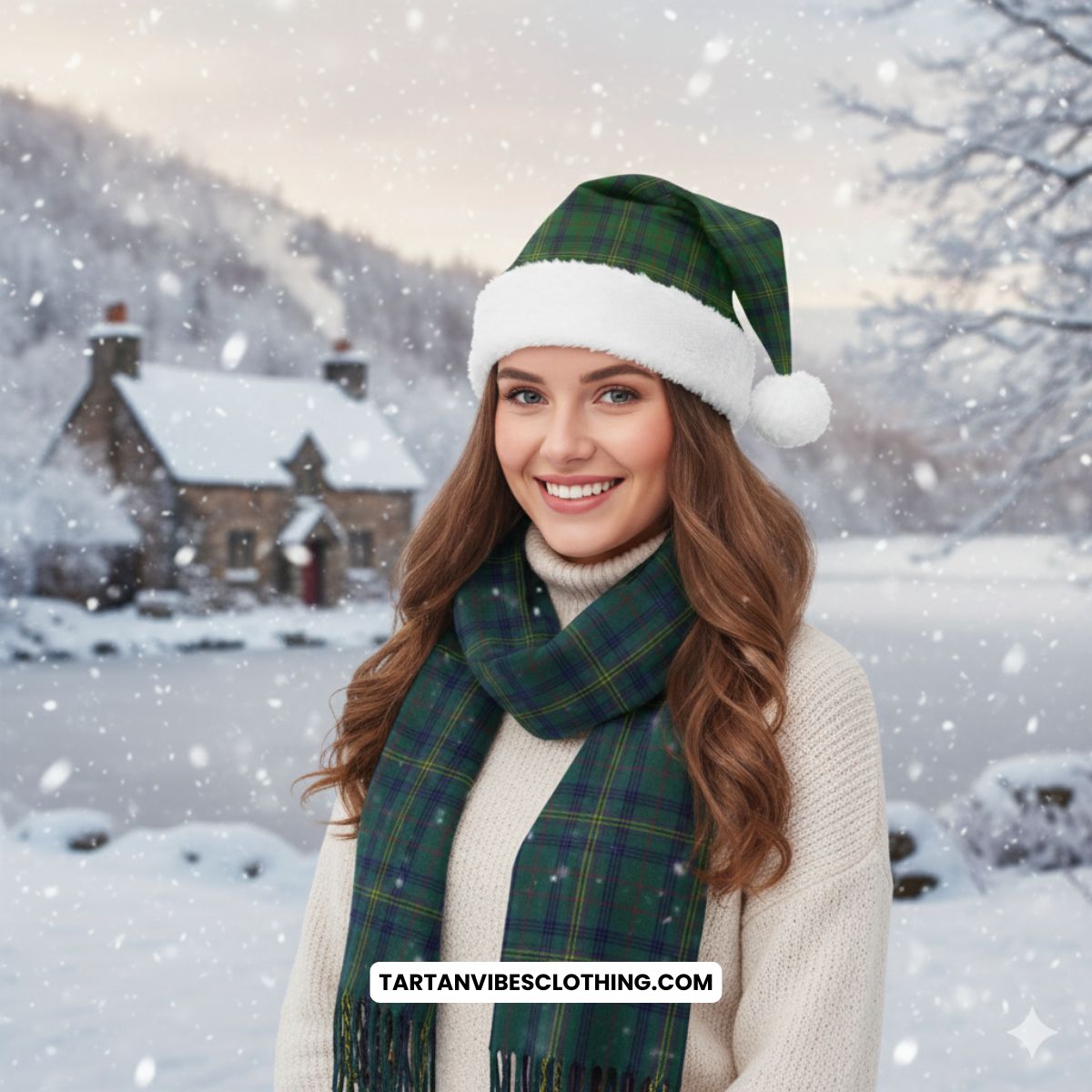 Kennedy Tartan Christmas Santa Hats