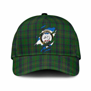 Kennedy Tartan Classic Cap with Family Crest In Me Style