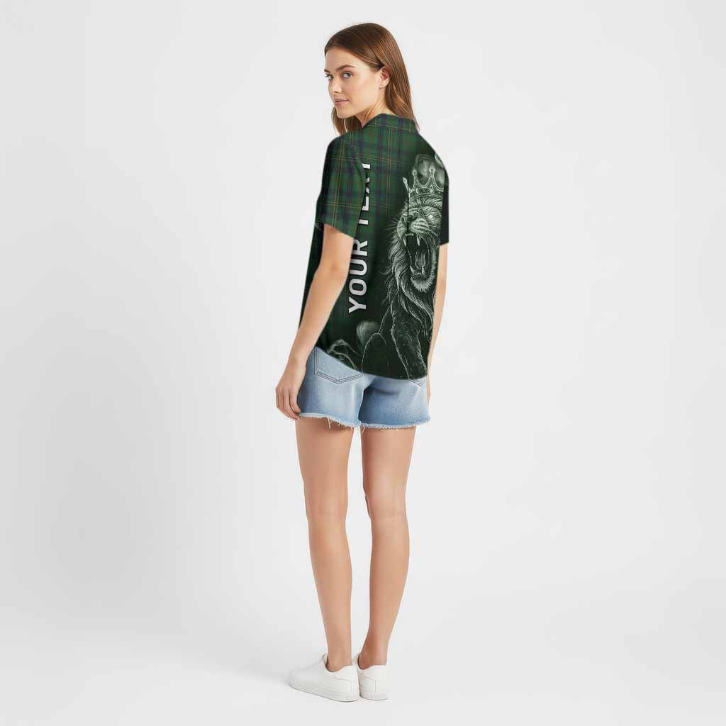 Kennedy Tartan Cotton Hawaiian Shirt Roaring Lion Heritage